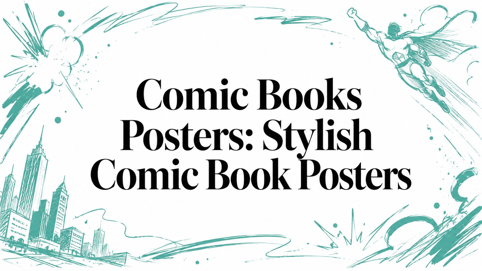 Comic Books Posters: Stylish Comic Book Posters