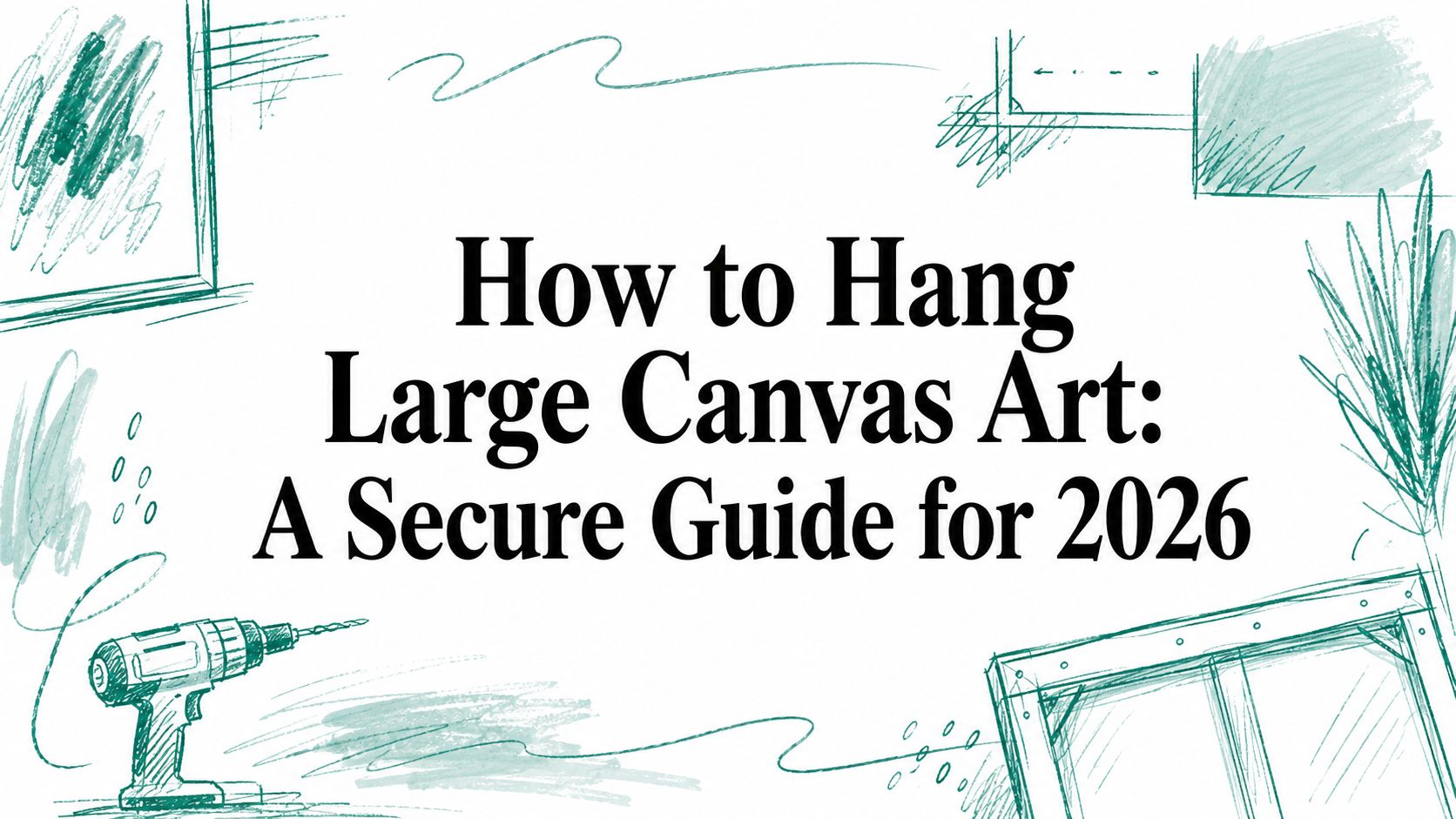 How to Hang Large Canvas Art: A Secure Guide for 2026