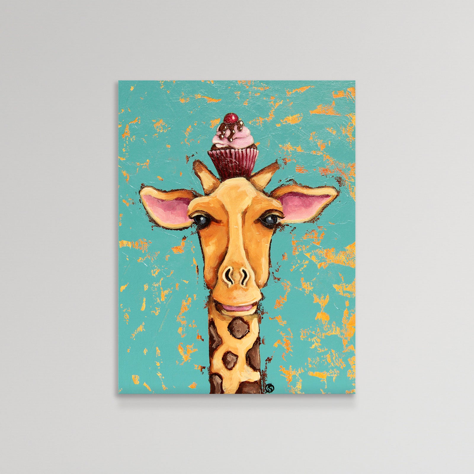 Giraffe With Cherry on Top