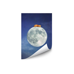 Fox Sleeping on Moon