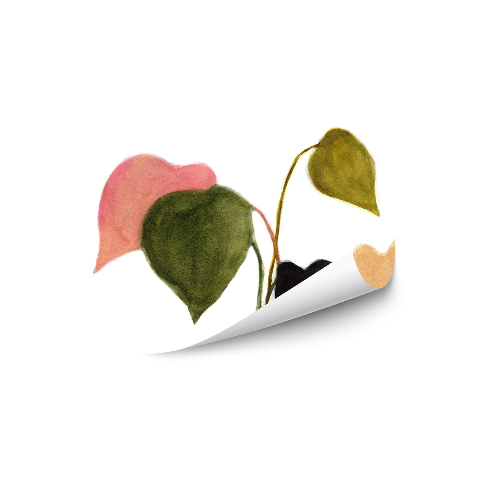Philodendron in Rosy Greens No. 2