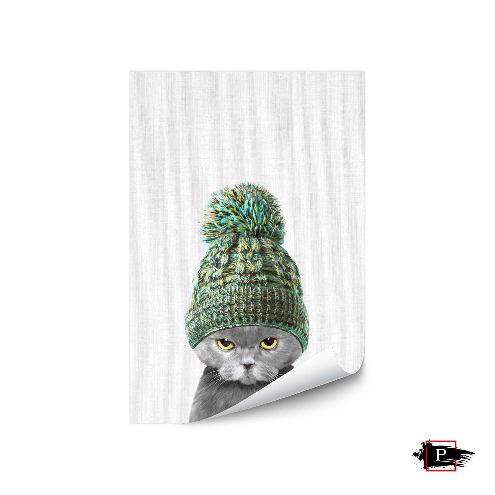 Kitten Wearing a Hat