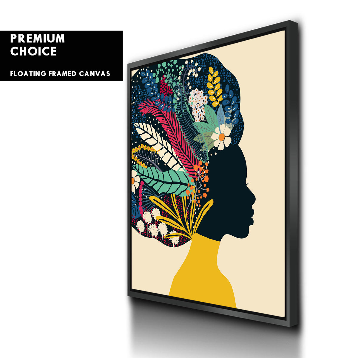 Afro Woman In Yellow